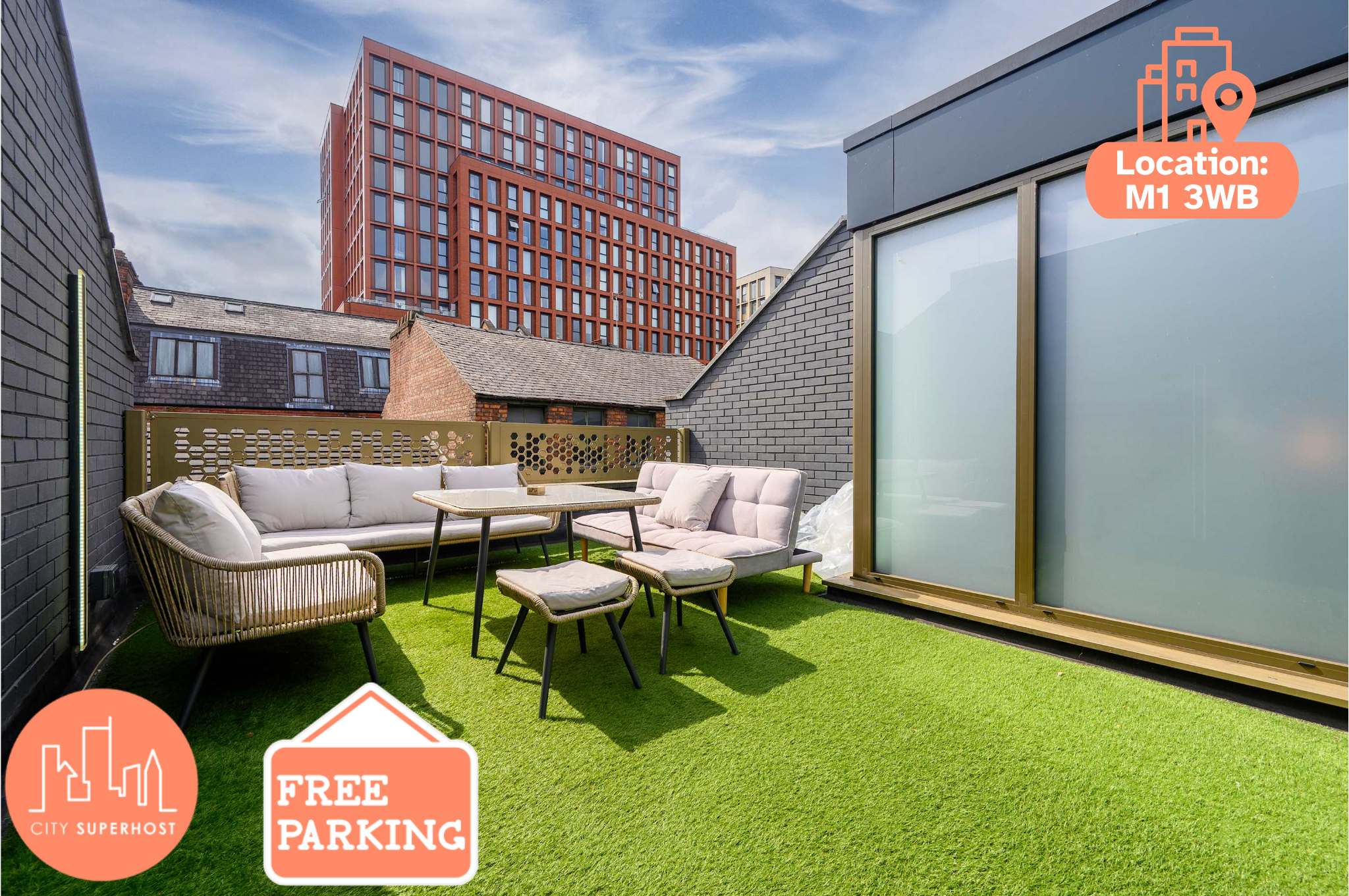 4 Bed Canal St Villa | Free Parking